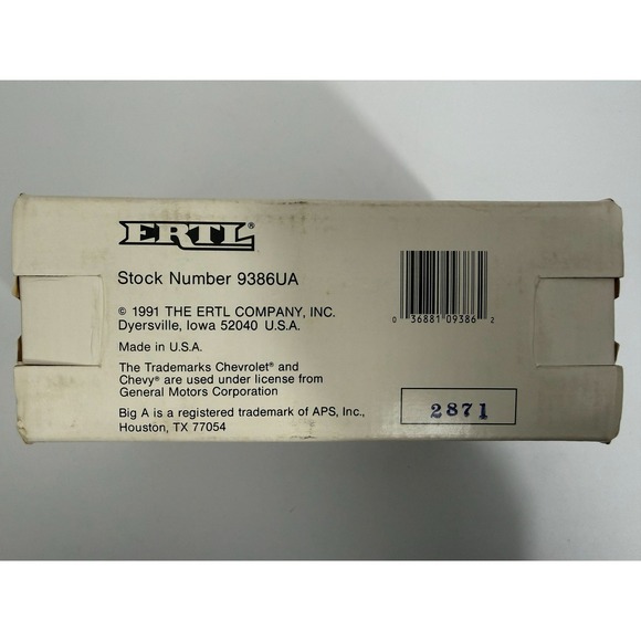 Vintage Limited Edition ERTL Big A Auto Parts 1923 Chevy Panel Truck Bank Boxed - Picture 5 of 10